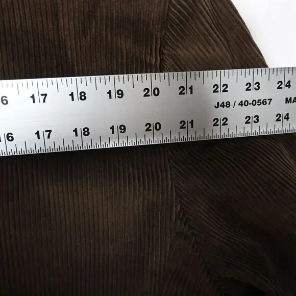 Statements 48R Brown Wide‎ Wale Corduroy Mens Blazer Suit Jacket Sport Coat